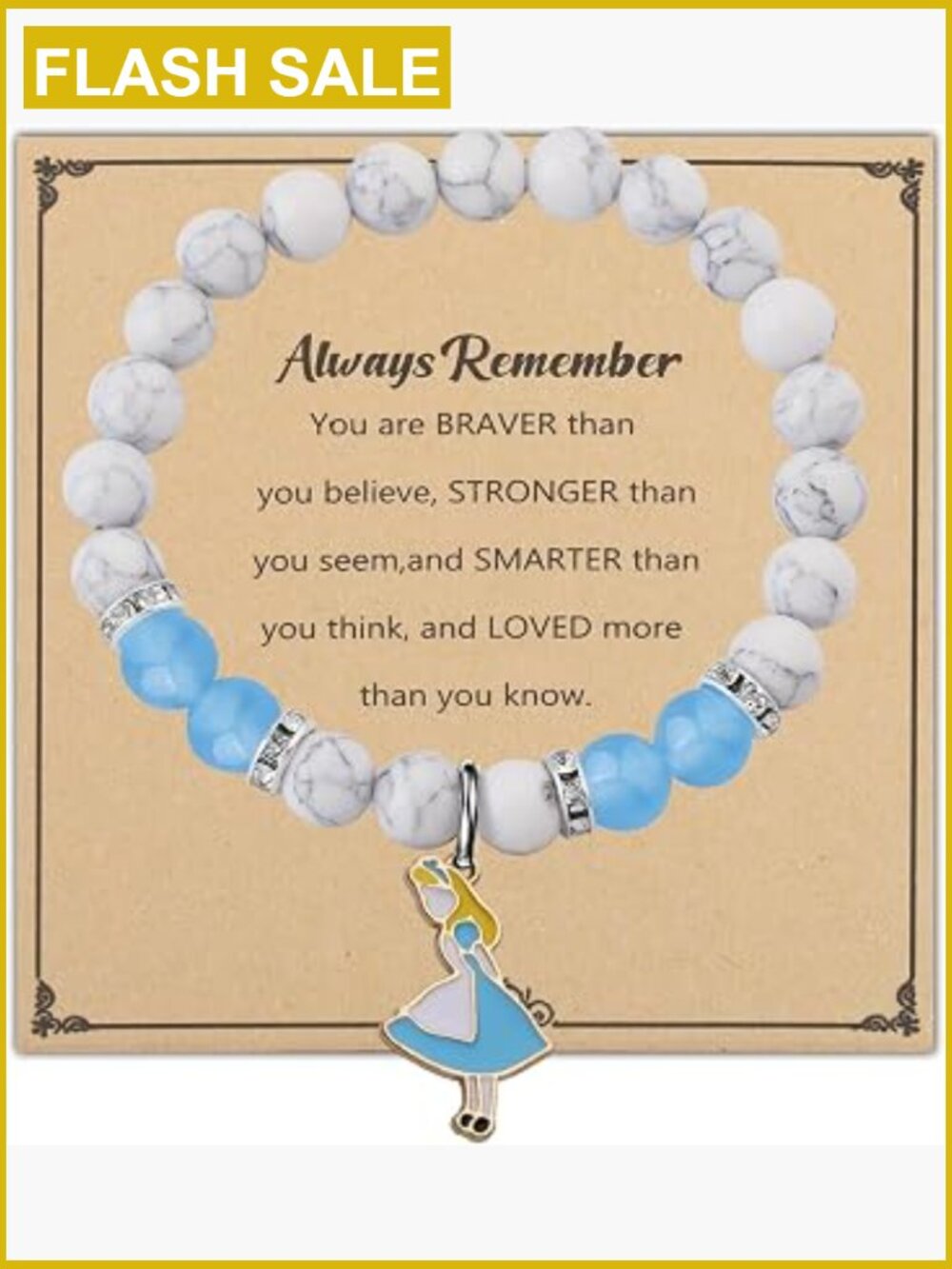 Fairytale Inspired Bangle Bracelet with Message Card